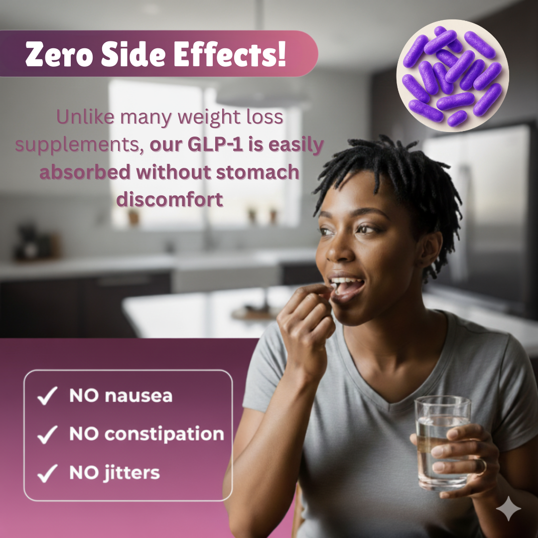 GLP-1 Weight Management Supplement for Women and Men | Akkermansia Probiotic with Prebiotic Fiber | Formulated to Support Natural GLP1 Production, Hunger & Metabolism Support | Appetite Regulation for Gut Health | 60 Capsules | JUSINCASE®