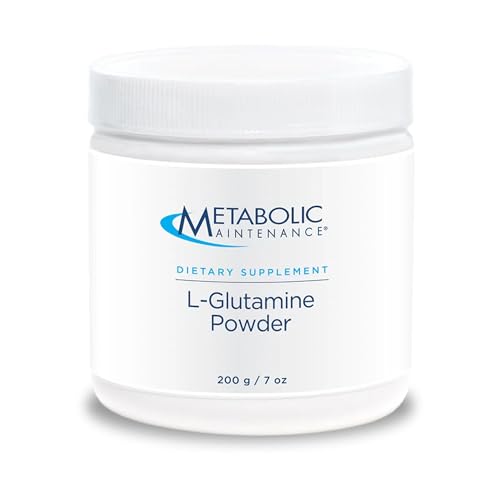 Metabolic Maintenance L-Glutamine Powder - Amino Acid L-Glutamine for Gut Health + Immune Support - Water Soluble L-Glutamine Powder for Daily Use (200 Servings)