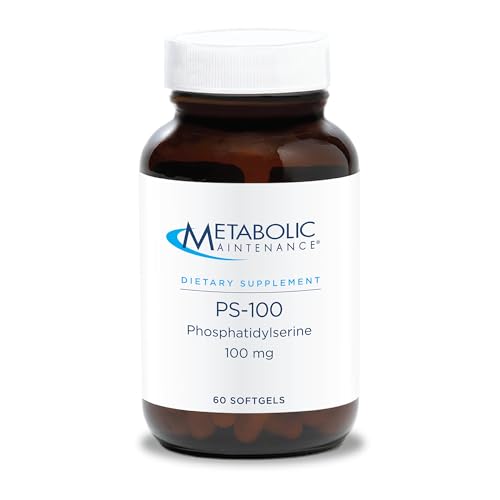 Metabolic Maintenance PS-100 Phosphatidylserine, 100mg - Supplement to Support Normal Memory + Cognition, Promote Restful Sleep (60 Softgels)