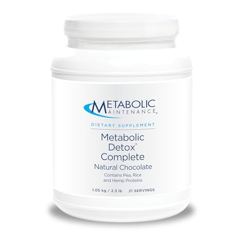 Metabolic Maintenance Metabolic Detox Complete - Chocolate Shake - Plant + Pea Protein Powder for Full Body Detox Cleanse + Gut Health - 20g of Non-GMO Plant Protein (2.3 lbs / 30 Servings)