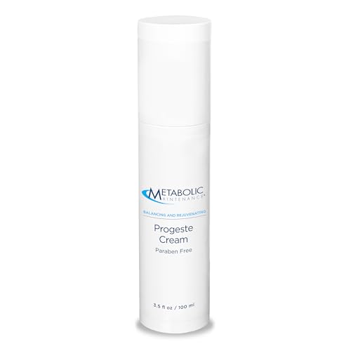 Metabolic Maintenance Natural Progeste Cream Paraben Free - BioIdentical Cream for Women with Sweet Almond Oil - Supports Balanced Moods (3.4 oz)