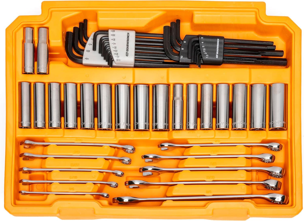 GEARWRENCH 232 Piece 72T 6 & 12 Pt SAE/mm Mechanics Tool Set | GW72LLCBMTS