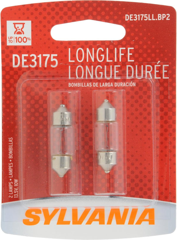 SYLVANIA DE3175 Long Life Miniature Bulb (Contains 2 Bulbs)