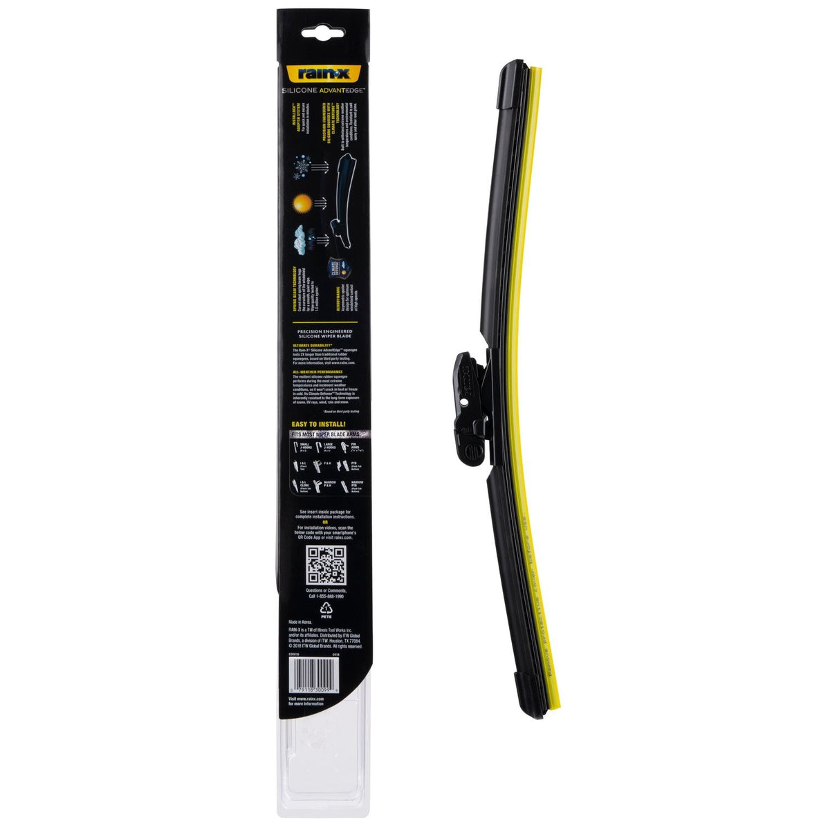 Rain-X Silicone AdvantEdge 16in Wiper Blade 830016Z