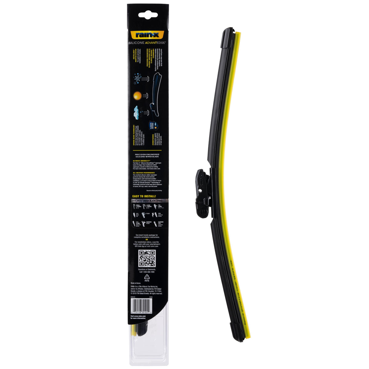 Rain-X Silicone AdvantEdge 18in Wiper Blade 830018Z