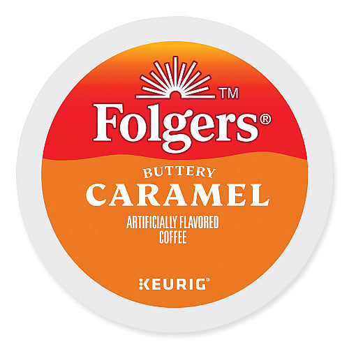 Folgers Buttery Caramel Coffee K-Cups, 24/Box