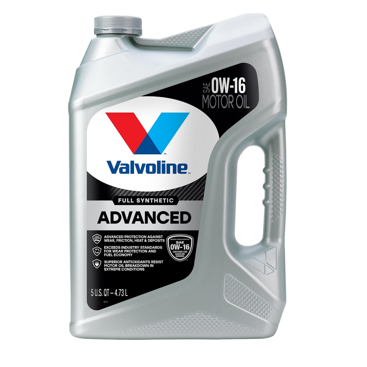 Valvoline Advanced Protection Full Synthetic 0W-16 Motor Oil 5 Quart 878399