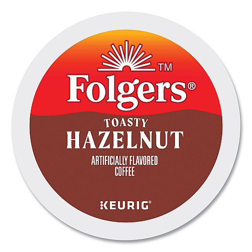 Folgers Toasty Hazelnut Coffee K-Cups, 24/Box