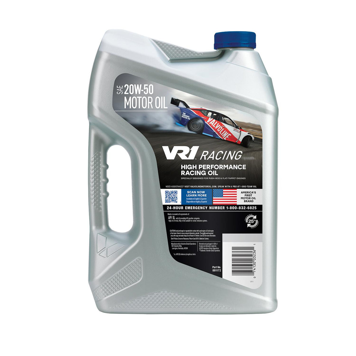 Valvoline VR1 Conventional 20W-50 Motor Oil 5 Quart 881172