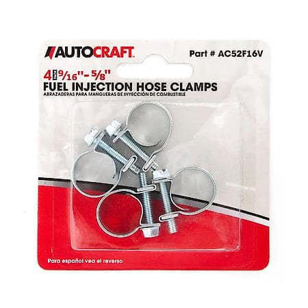 3/8" Automotive Fuel Injection Hose Clamp (4-Pack)