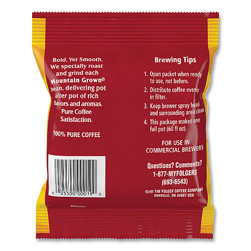 Folgers Coffee, Black Silk, 1.4 oz Packet, 42/Carton