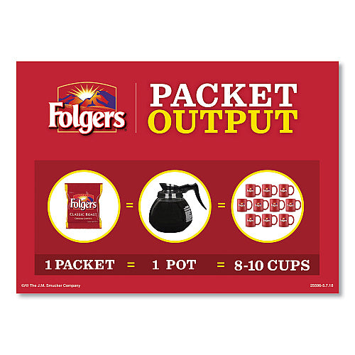 Folgers Coffee, Black Silk, 1.4 oz Packet, 42/Carton