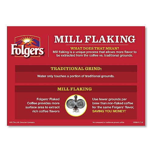 Folgers Coffee, Classic Roast, 0.9 oz Fractional Packs, 36/Carton