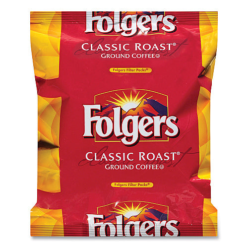 Folgers Coffee Filter Packs, Classic Roast, .9 oz, 10 Filters/Pack, 4 Packs/Carton