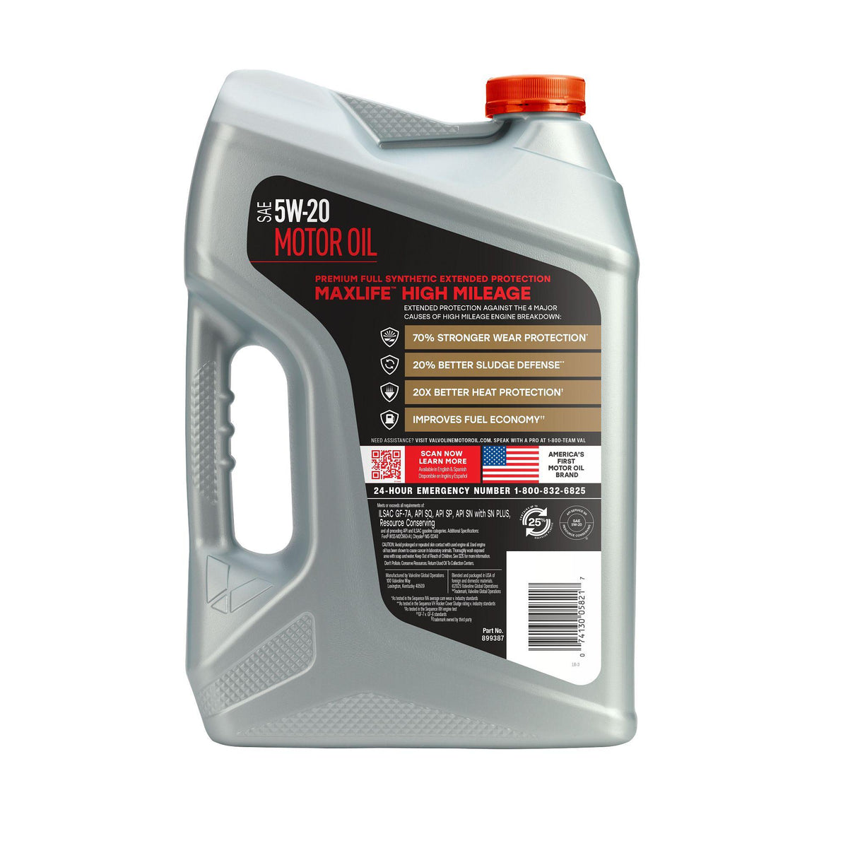 Valvoline MaxLife Extended Protection Full Synthetic 5W-20 Motor Oil 5 Quart 899387