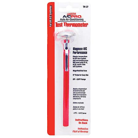 Certified A/C Pro Auto Air Conditioning Test Thermometer