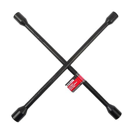 22" Lug Wrench for Trucks with Black Texture Coating, SAE and Metric Compatible
