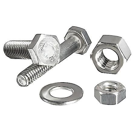 Fasteners, Stainless Steel, 60 Piece