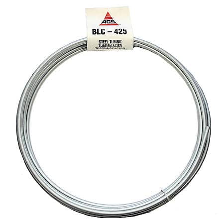 Steel Brake Line Tubing Coil, 1/4 x 25