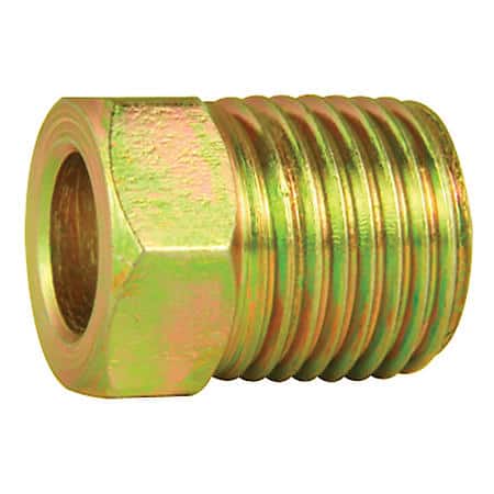 Steel Tube Nut, 1/4 (7/16-24 Inverted), 10/Bag