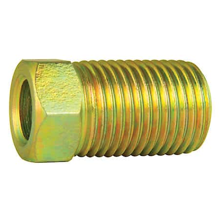 Steel Tube Nut, Long, 1/4 (7/16-24 Inverted), 10/Bag