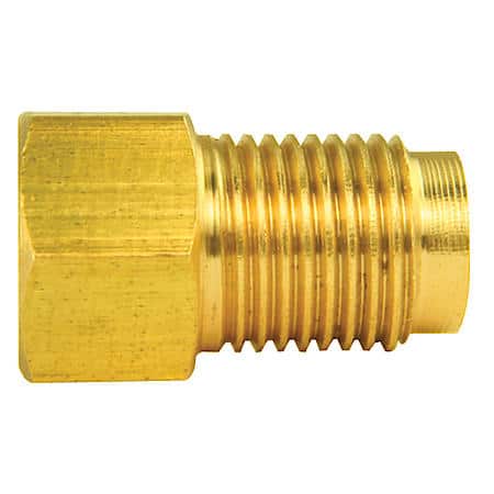 Brass Adapter, Female(3/8-24 Inverted), Male(7/16-24 Inverted), 10/Bag