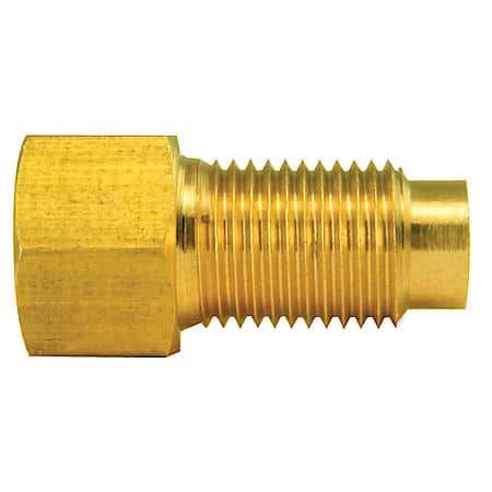 Brass Adapter, Female(3/8-24 Inverted), Male(M10X1.0 Inverted), 10/Bag