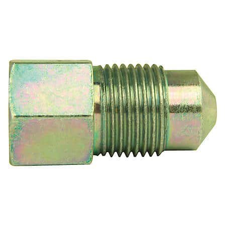 Brass Adapter, Female(3/8-24 Inverted), Male(M12X1.0 Bubble), 10/Bag
