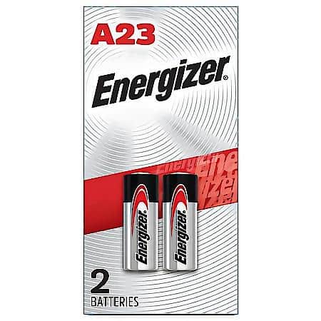 Energizer A23 Batteries (2 Pack), 12V Miniature Alkaline Specialty Batteries