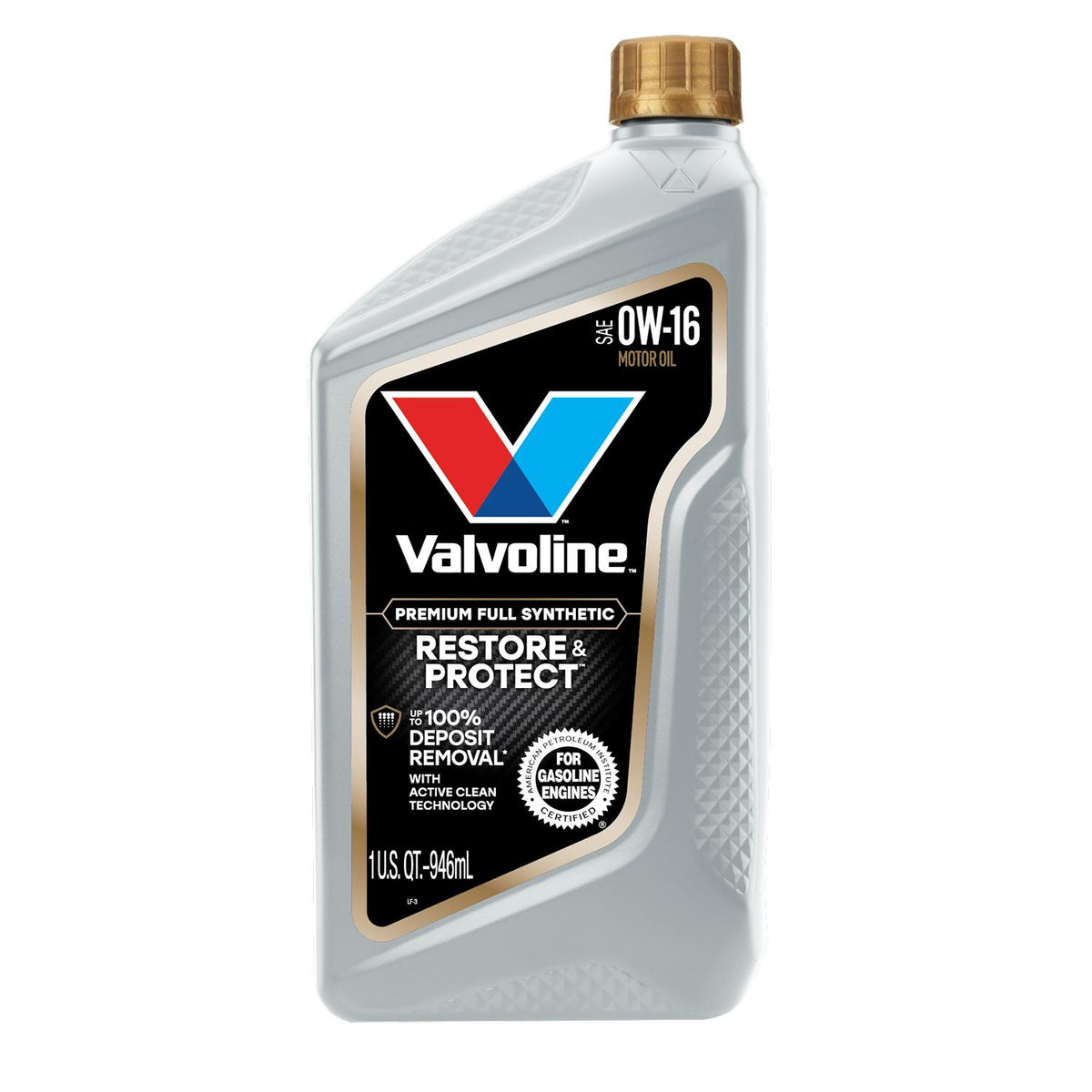 Valvoline Restore and Protect Full Synthetic 0W-16 Motor Oil 1 Quart 912940