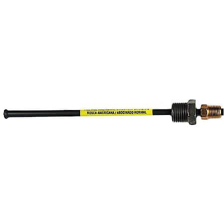 PVF Steel Brake Line Adapter, 3/16 x 8 (3/8-24 Inverted)(9/16-18 Inverted)