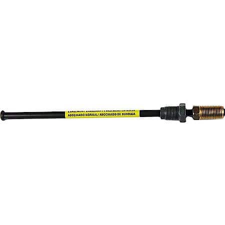 PVF Steel Brake Line Adapter, 3/16 x 8 (3/8-24 Inverted)(M10x1.0 Bubble)