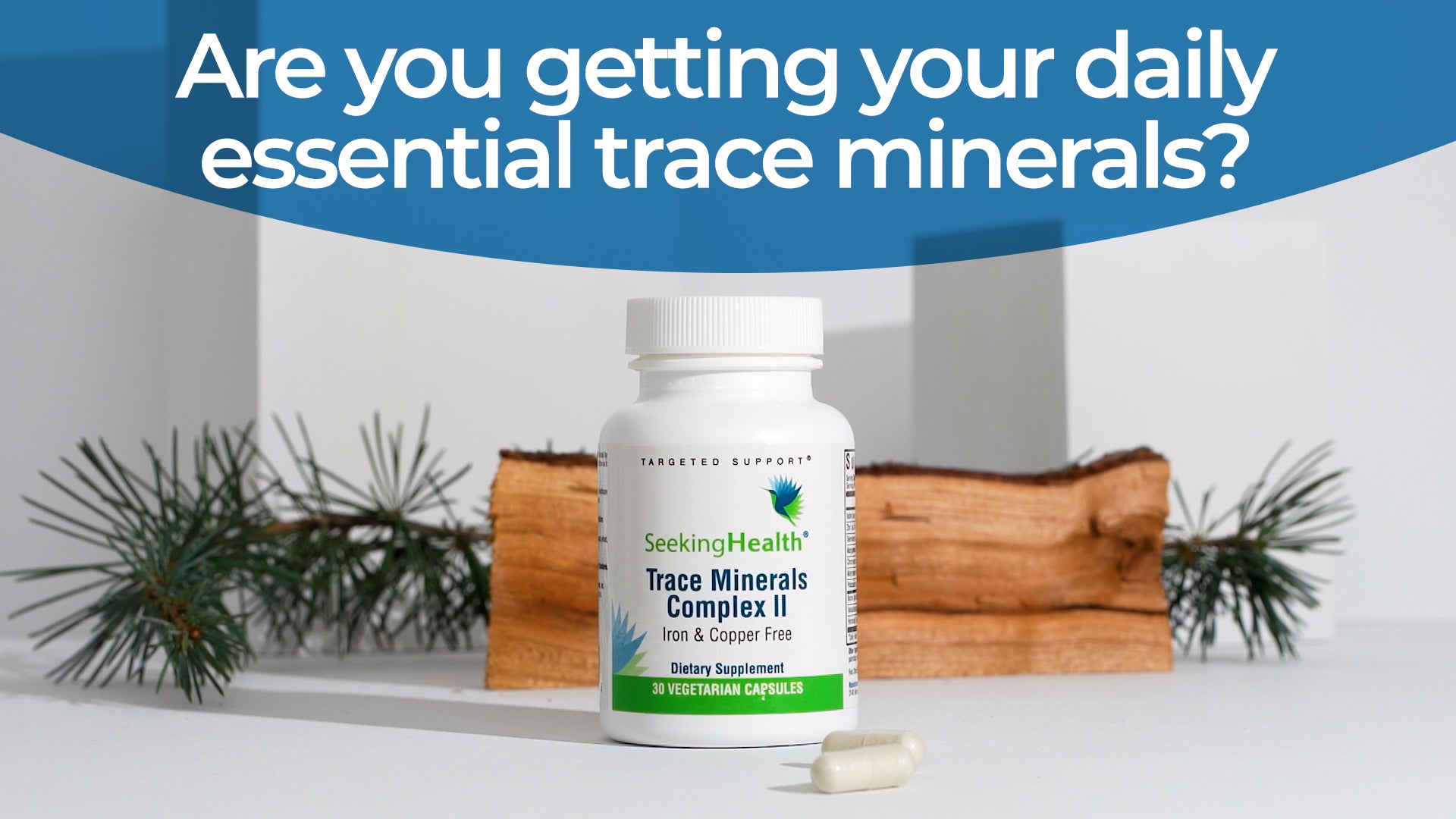 Seeking Health Trace Minerals Complex II - Immune Health & Brain Health Supplement with Zinc & Selenium - Copper- and Iron-Free Formula - Energy, Skin & Hair Support Supplement - 30 Capsules