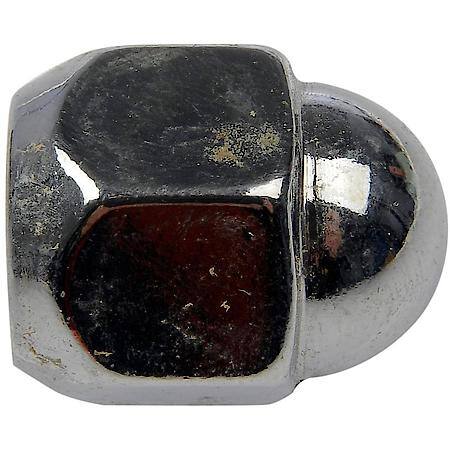 Wheel Lug Nut: M12-1.25 Thread, Conical 60, Acorn, 0.945" Length, Chrome, 1 Pack