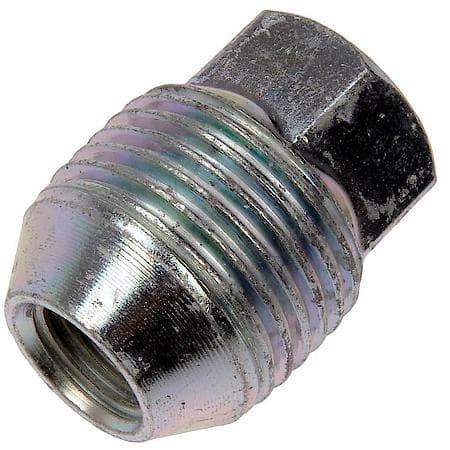 Wheel Lug Nut: M12-1.50 External Thread, Conical 60, Thread, 1.221" L, Yellow; Zinc Plated, 1 Pack