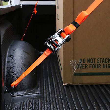 14' 3000 lb RatchetX Ratchet Tie Down 4 Pack Orange