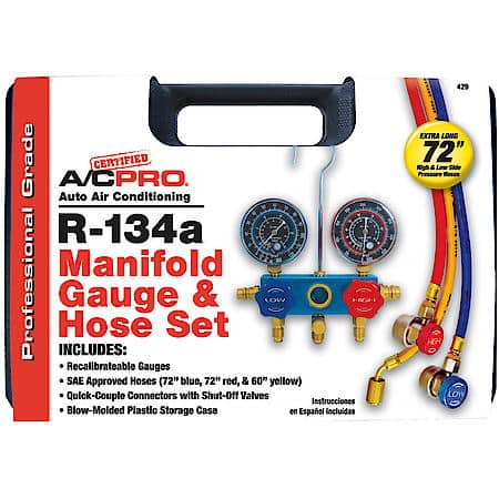 Professional Manifold Gauge & Hose Set