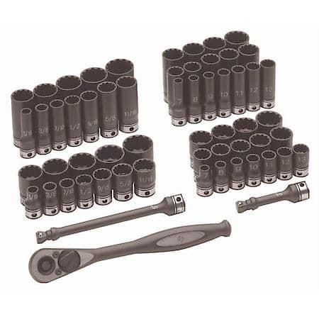 3/8 Dr. 59Pc Fract. Metric Duo-Socket Set - 12