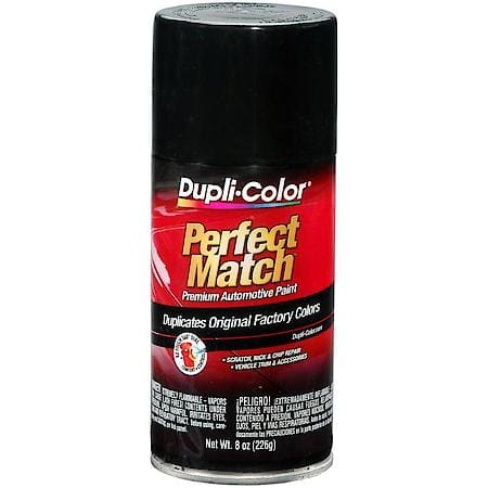 Perfect Match Automotive Paint, Gloss, Universal Black, 8-Oz