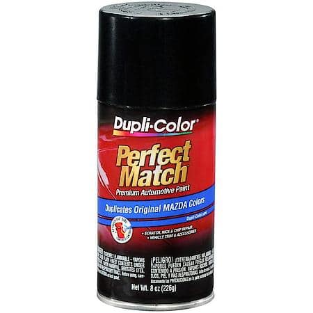 Dupli-Color Perfect Match Premium Automotive Paint, Black Mica, 8 oz, 16W