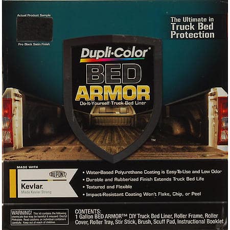 Dupli-Color, Bed Armor Truck Bed Coating, Satin, Black, 1-gal