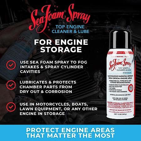 Spray; upper engine and intake cleaner spray, 12 oz.