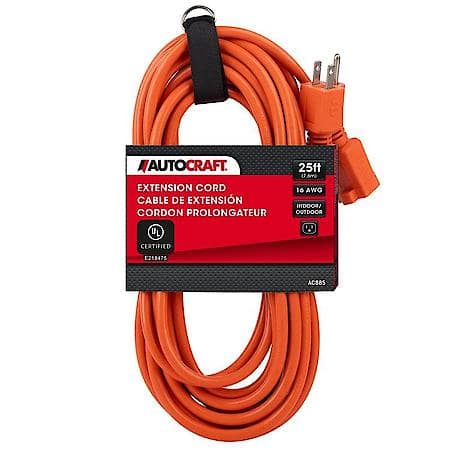 16/3 25' Drop Cord 1 Ea Atocf