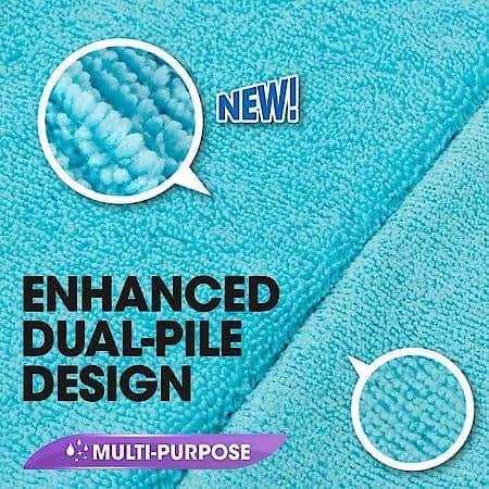 Microfiber Multi-Purpose Towels : 12" x 16", 6 Pack