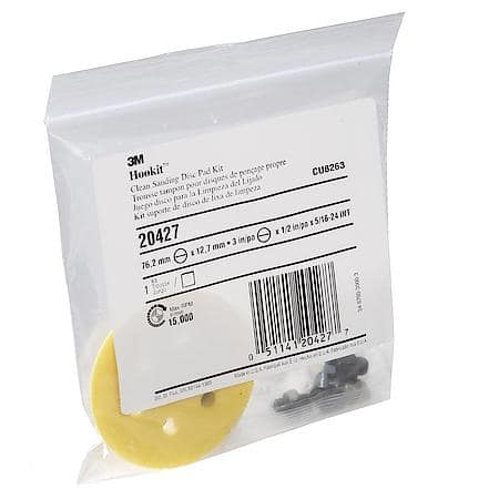Clean Sanding Disc Pad Kit, 3" x 1/2" x 5/16"