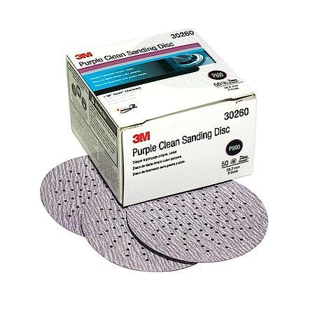 Purple Clean Sanding Hookit Disc, 30260, 3 In, P800 (Sold by each)