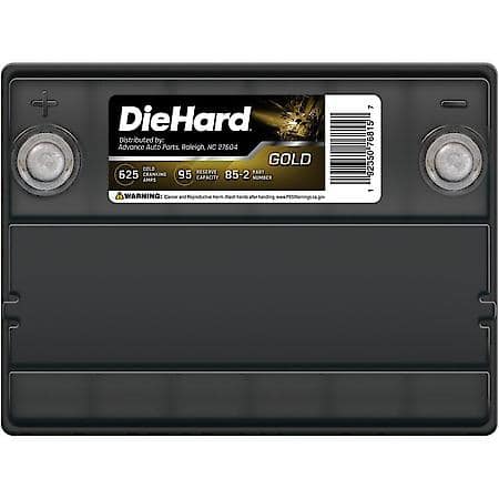 Battery : 85 Group Size, 625 CCA, 780 CA, 95 Minute Reserve Capacity