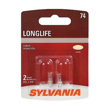 74 Long Life: Mini Bulb, Standard Performance, 2 Pack