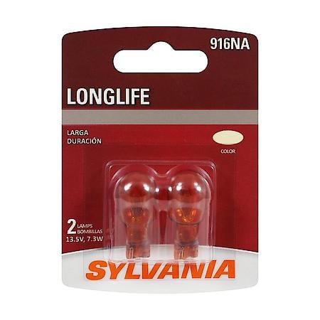 916NA Long Life: Amber Mini Bulb, Standard Performance, 2 Pack
