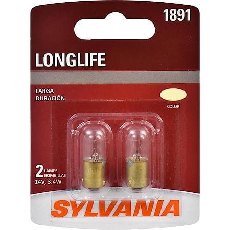 1891 Long Life: Mini Bulb, Standard Performance, 2 Pack